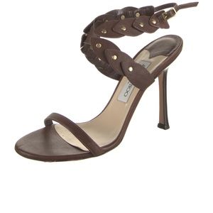 Jimmy Choo Brown Leather Pumps, sz 8